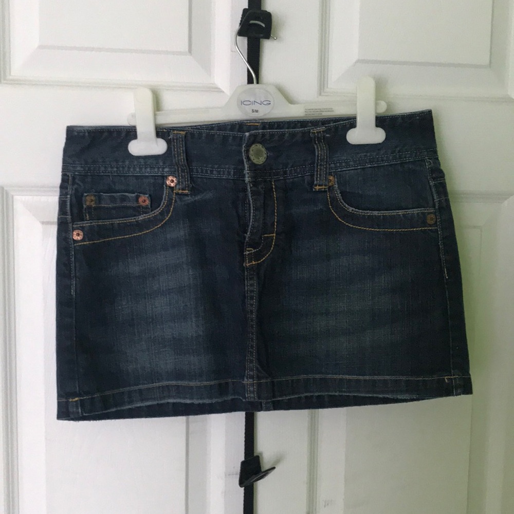 AE Dark Denim Jean Skirt
